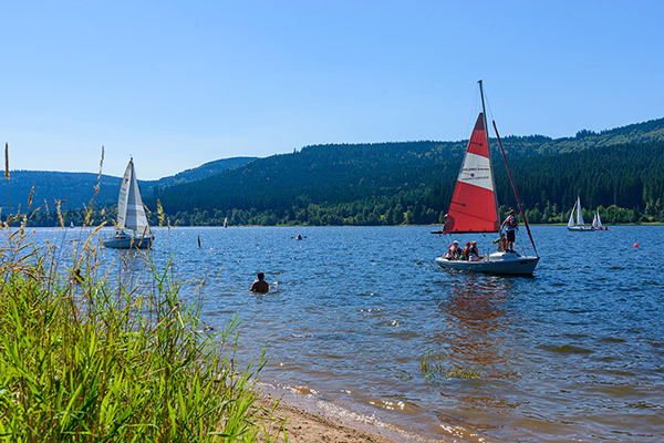 Segeln und Schwimmen am Schluchsee