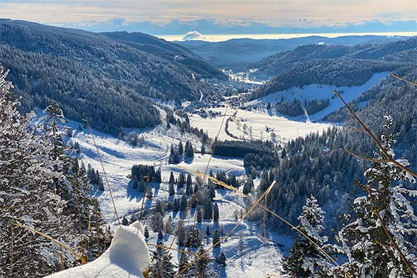 Herrliche Winterlandschaft mit Weitblick