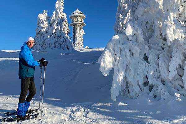 Schneeschuhwandern auf dem Feldberg